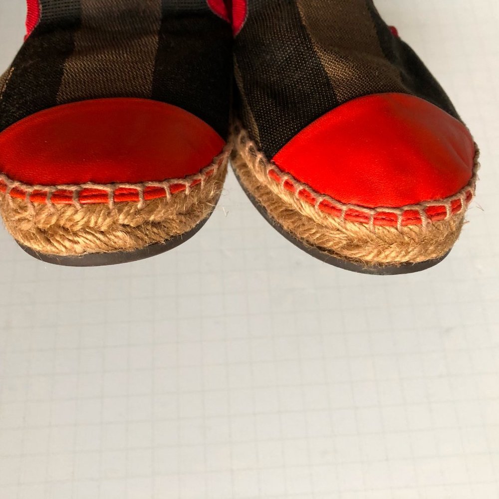 FENDI Pequin Stripe Espadrilles, 39 - Picture 7 of 11